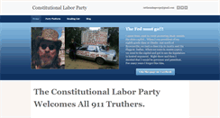 Desktop Screenshot of constitutionallaborparty.com